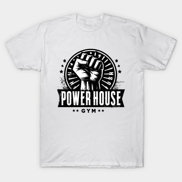 POWER HOUSE GYM T-Shirt by Vehicles-Art